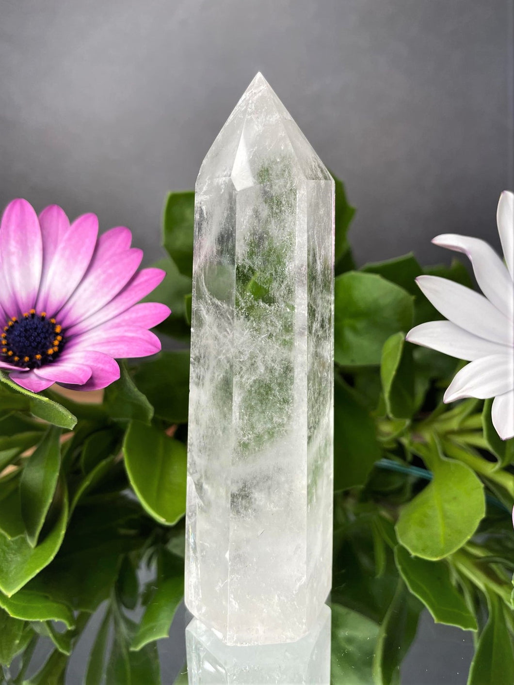 Stunning Natural Clear Quartz Crystal Tower