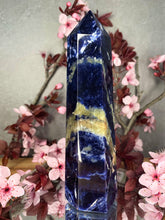 Load image into Gallery viewer, Stunning Blue Sodalite Crystal Tower Point
