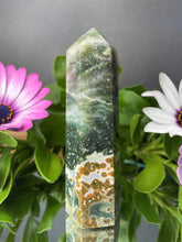 Load image into Gallery viewer, Natural Ocean Jasper Crystal Tower Healing Décor
