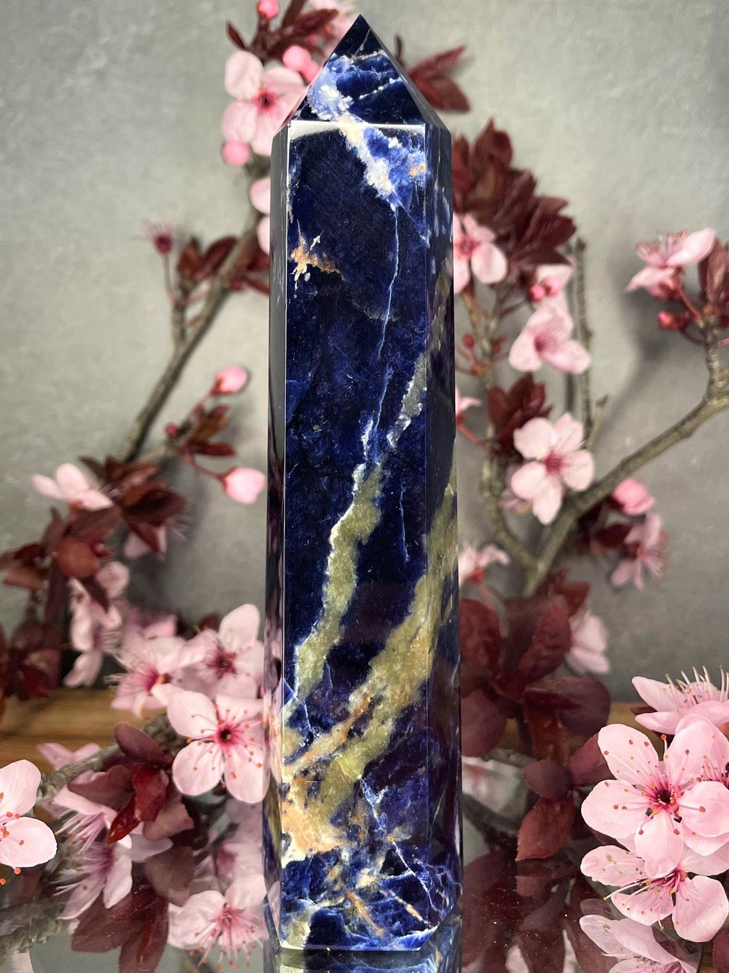 Stunning Blue Sodalite Crystal Tower Point