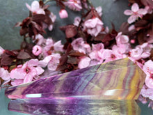 Load image into Gallery viewer, Healing Candy Fluorite Natural Crystal Point Wand
