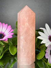 Load image into Gallery viewer, Rose Quartz Crystal Tower Healing Décor

