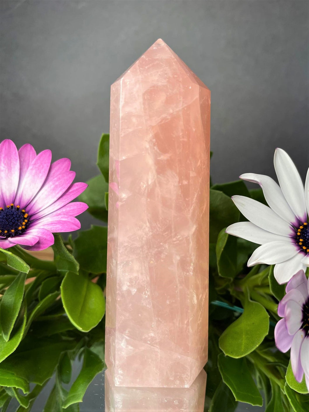 Rose Quartz Crystal Tower Healing Décor