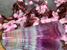 Load image into Gallery viewer, Beautiful Candy Fluorite Crystal Point Wand
