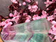Load image into Gallery viewer, Natural Candy Fluorite Crystal Point Stone Wand
