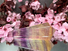 Load image into Gallery viewer, New Candy Fluorite Natural Crystal Point Wand
