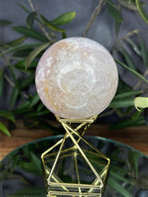 Load image into Gallery viewer, Beautiful Pink Amethyst Flower Agate Crystal Sphere
