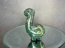 Load image into Gallery viewer, Moss Agate Lama Crystal Carving
