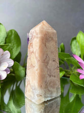 Load image into Gallery viewer, Healing Pink Amethyst With Flower Agate Crystal Tower
