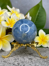 Load image into Gallery viewer, High Quality Blue Calcite Crystal Sphere
