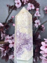 Load image into Gallery viewer, Stunning Pink Amethyst Crystal Tower Point
