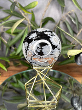 Load image into Gallery viewer, Black Obsidian Snowflake Crystal Sphere Chakra Healing
