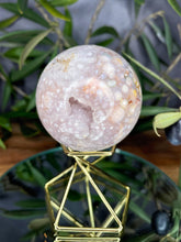 Load image into Gallery viewer, Stunning Pink Amethyst Flower Agate Crystal Sphere
