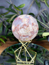 Load image into Gallery viewer, Beautiful Flower Agate Crystal Sphere Chakra Healing
