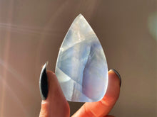 Load image into Gallery viewer, Mini Calming Blue Fluorite Crystal Flame
