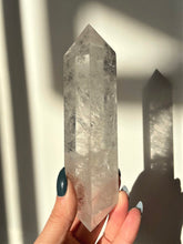 Load image into Gallery viewer, Natural Four Sided Clear Quartz Double Point
