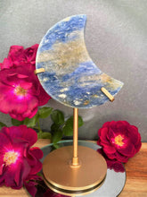 Load image into Gallery viewer, Harmony Kyanite Crystal Crescent Moon Carving
