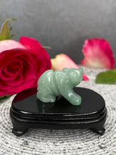 Load image into Gallery viewer, Green Aventurine Crystal Bear Carving
