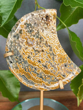 Load image into Gallery viewer, Statement Piece 8th Vein Ocean Jasper Crystal Moon
