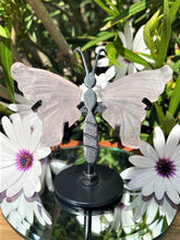 Load image into Gallery viewer, Unconditional Love Mini Rose Quartz Crystal Butterfly Wings
