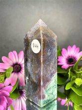 Load image into Gallery viewer, Unique Purple Moss Agate Crystal Tower
