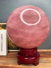 Load image into Gallery viewer, XXL High Quality Stunning Rose Quartz Crystal Sphere
