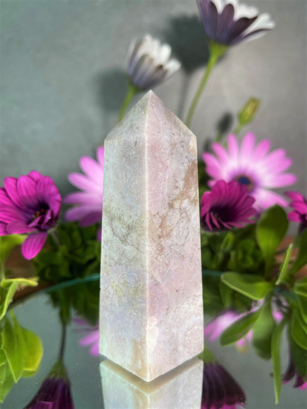 Stunning Pink Amethyst Crystal Tower Point