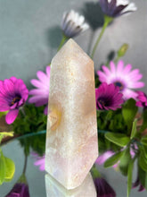Load image into Gallery viewer, Tranquil Pink Amethyst Crystal Tower Point
