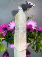 Load image into Gallery viewer, Pink Amethyst With Quartz Crystal Tower Point
