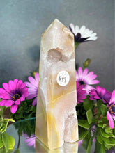 Load image into Gallery viewer, Flower Agate Crystal Tower Druzy Point Chakra Healing
