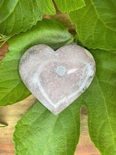 Load image into Gallery viewer, Pink Amethyst Crystal Love Heart Carving
