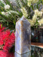 Load image into Gallery viewer, Stunning Purple Moss Agate Crystal Tower Point
