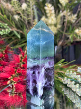 Load image into Gallery viewer, Balance Snowflake Fluorite Crystal Tower Point
