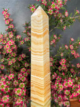 Load image into Gallery viewer, Joyful Yellow Calcite Crystal Tower Point
