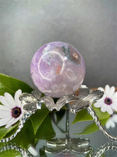 Load image into Gallery viewer, Stunning Amethyst Agate Quartz Crystal Sphere
