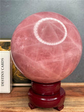 Load image into Gallery viewer, XXL High Quality Stunning Rose Quartz Crystal Sphere
