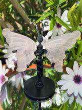 Load image into Gallery viewer, Mini Pink Rose Quartz Crystal Butterfly Wings
