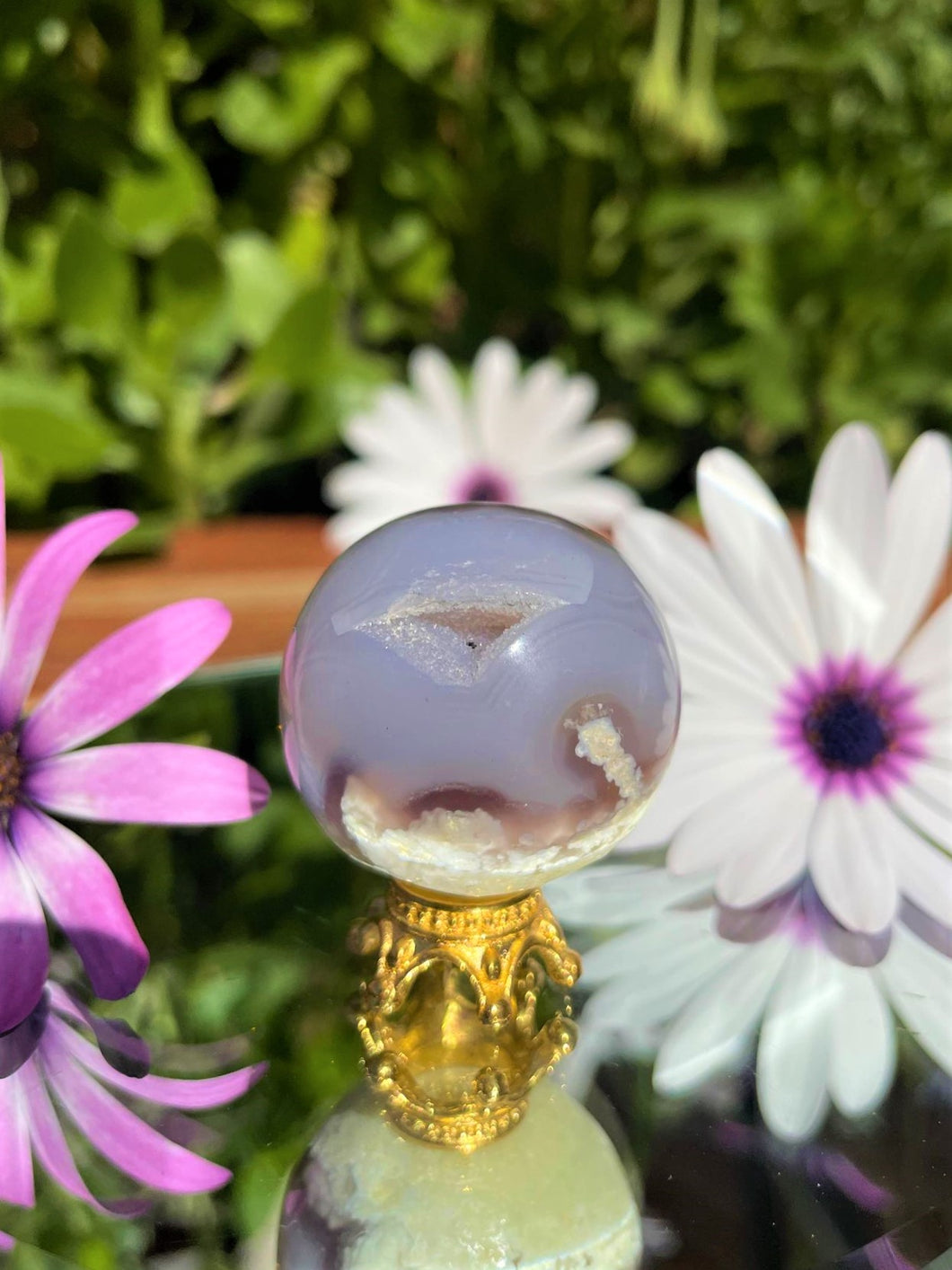 Cute Mini Agate Crystal Sphere