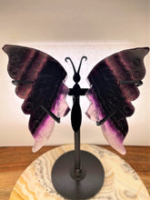 Load image into Gallery viewer, Beautiful Mini Purple Fluorite Crystal Butterfly Wings
