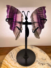 Load image into Gallery viewer, Tranquil Mini Purple Fluorite Crystal Butterfly Wings
