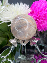 Load image into Gallery viewer, Chakra Healing Moonstone Crystal Sphere Ball
