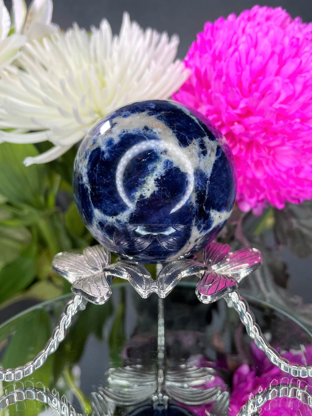 Intuition Sodalite Crystal Sphere Ball