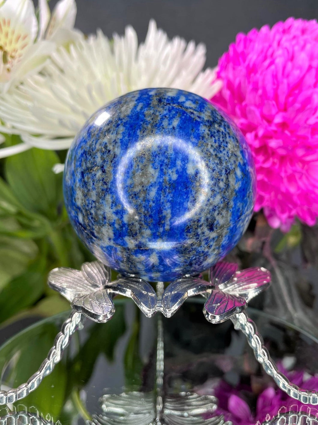 Wisdom Lapis Lazuli Crystal Sphere Ball