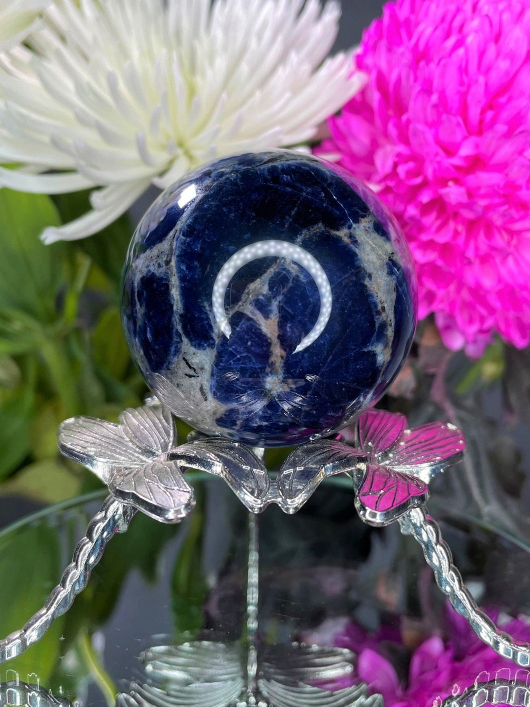 Natural Sodalite Crystal Sphere Ball