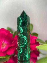 Load image into Gallery viewer, High Quality Malachite Crystal Tower Chakra Healing
