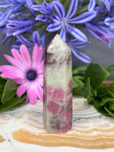 Load image into Gallery viewer, Pink Tourmaline Rubellite Crystal Tower Point Heart Chakra
