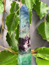 Load image into Gallery viewer, Natural Snowflake Fluorite Crystal Tower
