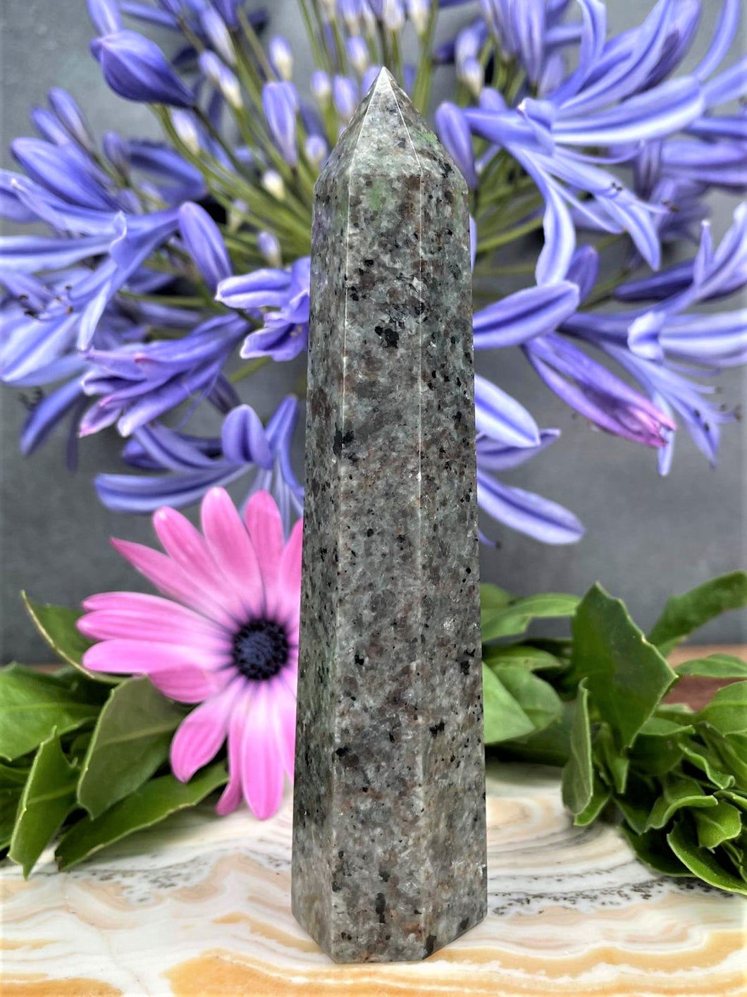 Natural Yooperlite Crystal Tower Point With UV Reaction