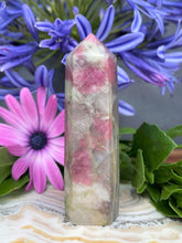 Load image into Gallery viewer, Natural Pink Tourmaline Rubellite Crystal Tower Point
