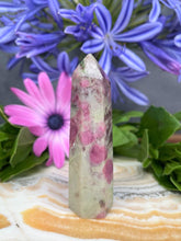 Load image into Gallery viewer, Calming Pink Tourmaline Rubellite Crystal Tower Point
